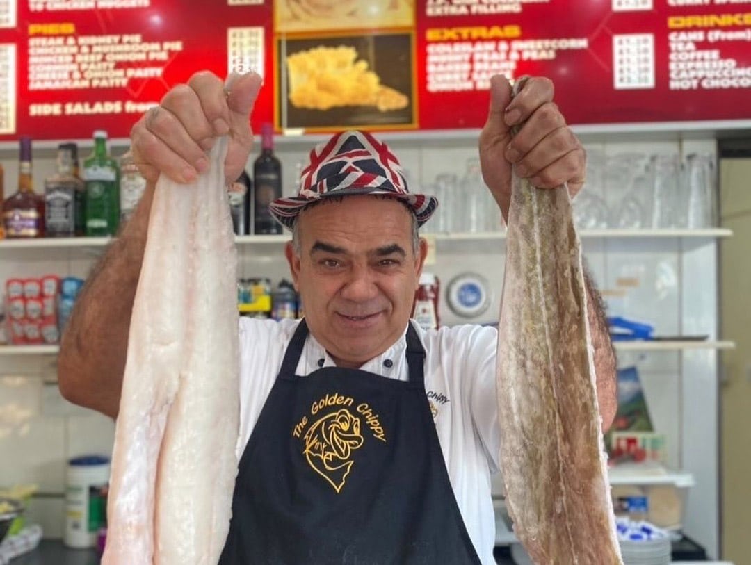 image Cypriot chip shop owner in row over mural