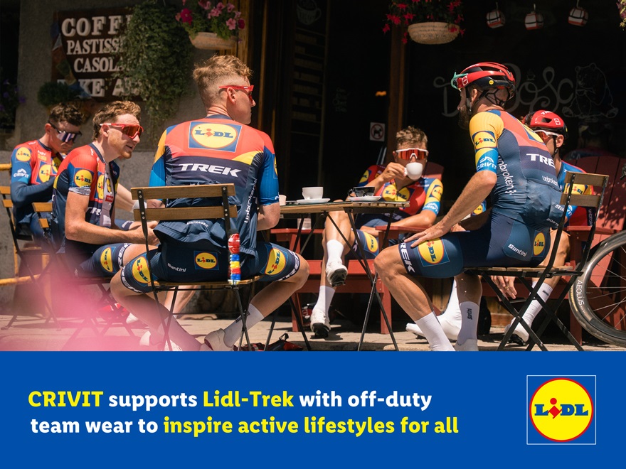 image CRIVIT supports Lidl-Trek with off-duty team wear to inspire active lifestyles for all 